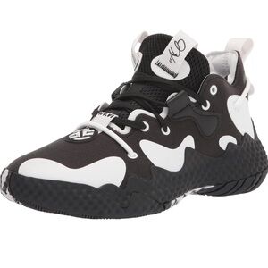 adidas Black and White Athletic Shoes